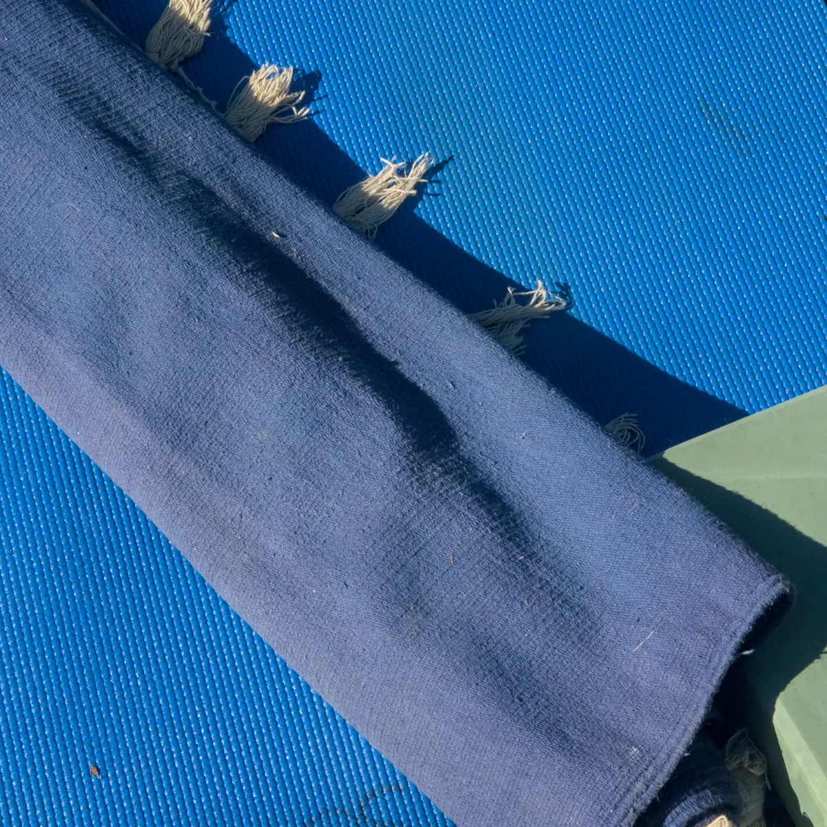 Yoga mat in morning light